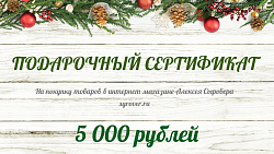 Подарочный сертификат на 5000 рублей